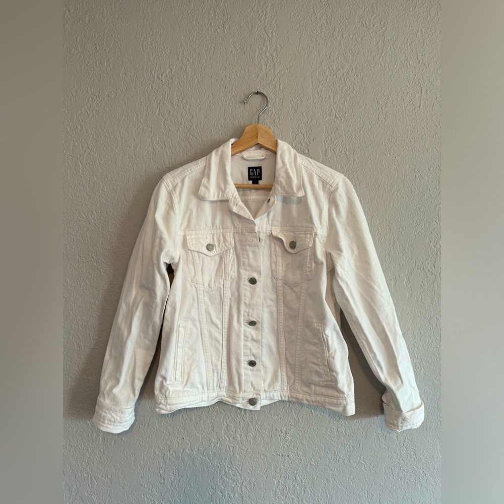 Gap white Jean jacket